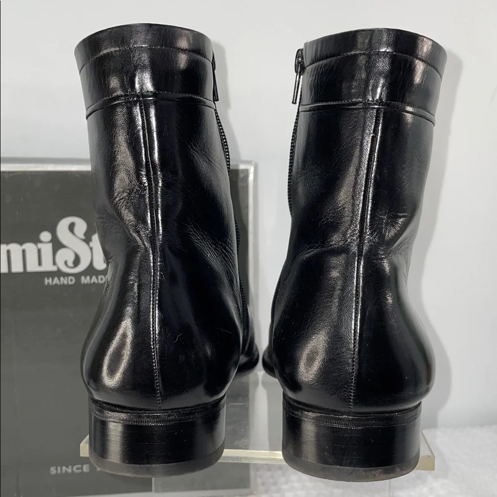 MISTER HAND MADE CLUB CUBANO LEATHER SIDE ZIP BOOTS FTL-02-159